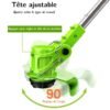Tondeuse à gazon sans fil avec batterie
