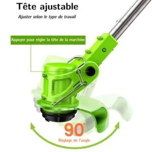 Tondeuse à gazon sans fil avec batterie