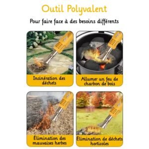 Utilisation du brûleur de mauvaises herbes électrique