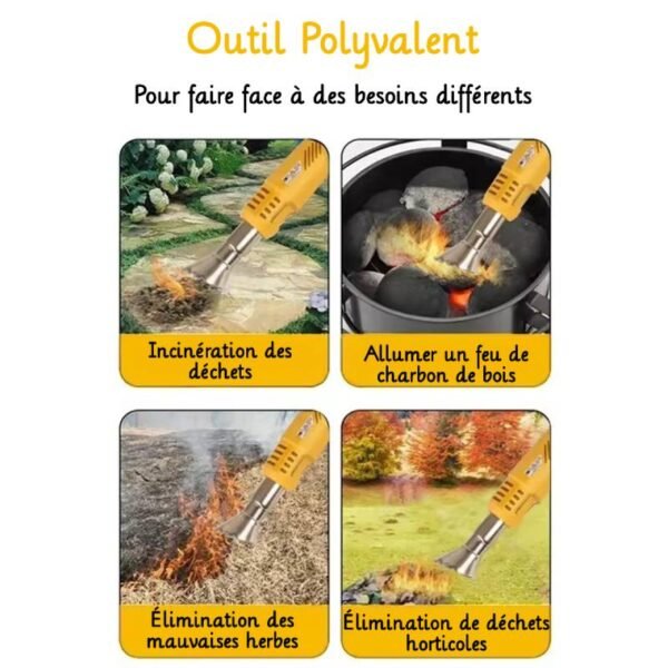 Utilisation du brûleur de mauvaises herbes électrique