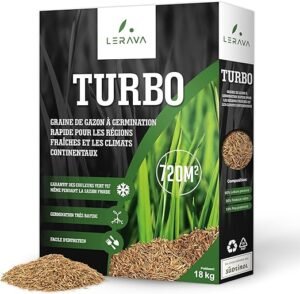 En cas de taches d'urine, des produits de réparation pour pelouse, comme des solutions de regarnissage (ajout de nouvelles graines)